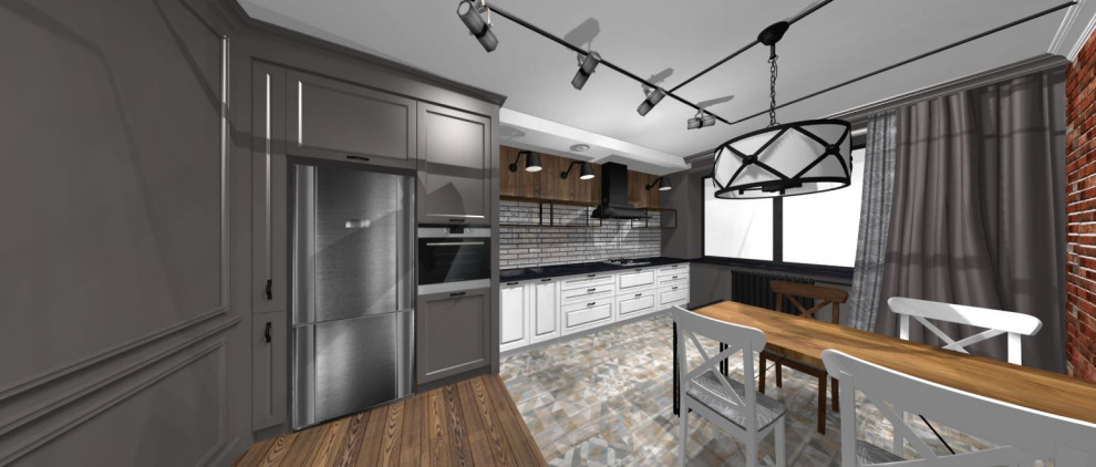 Дом в смешанном стиле