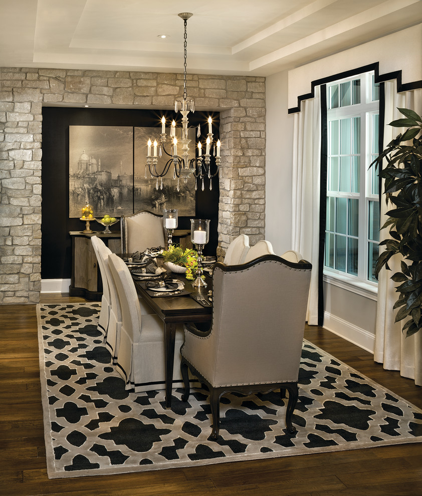 Asheville Model Home Interior Design 1264f - Traditional - Dining Room ...