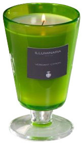 Zodax Illuminaria Wax Filled Vase Candle Jar Verdant Citron-Small