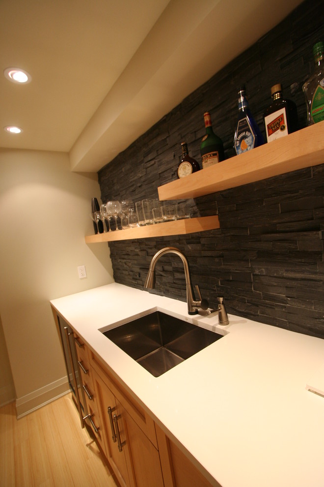 Example of a basement design in Toronto