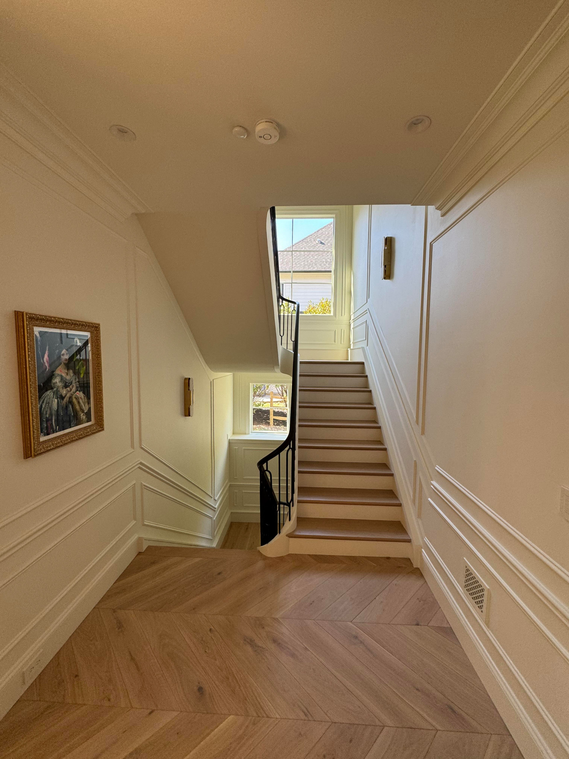 134_Stunning Straight Stair with an Elliptical Twist, McLean, VA 22101