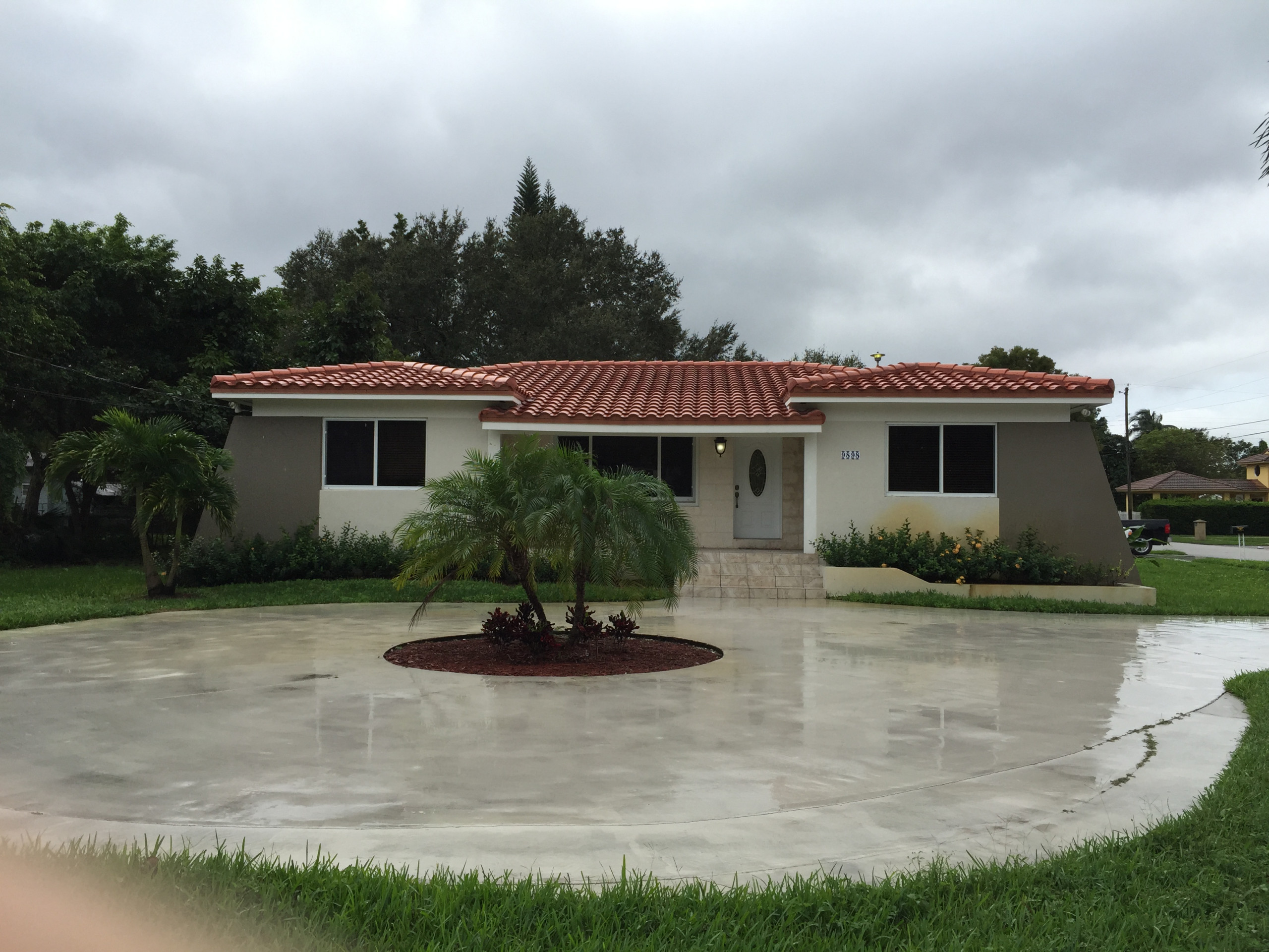 Exterior before