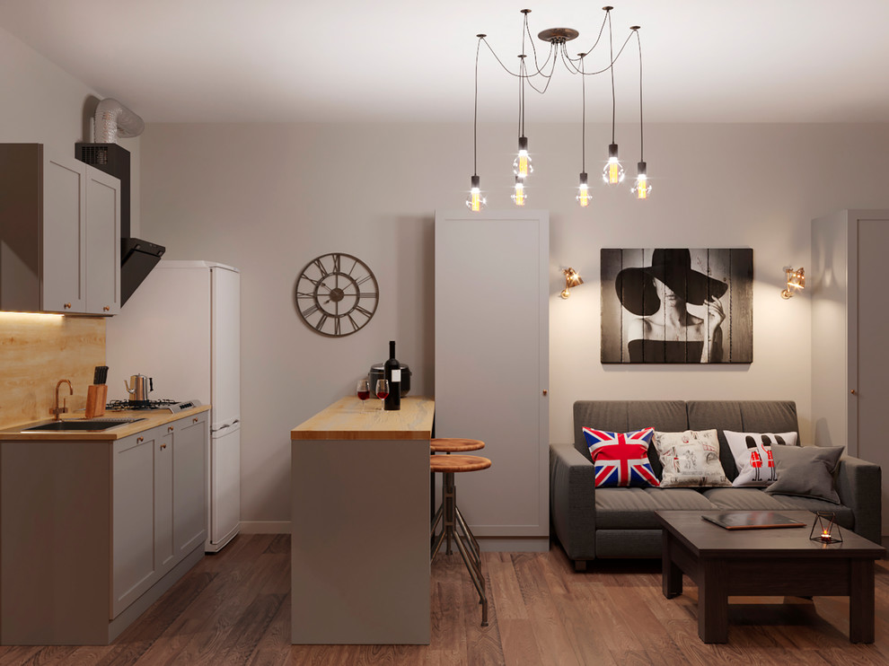 визуализация гостиной для дизайнера Надежды Тавруевой