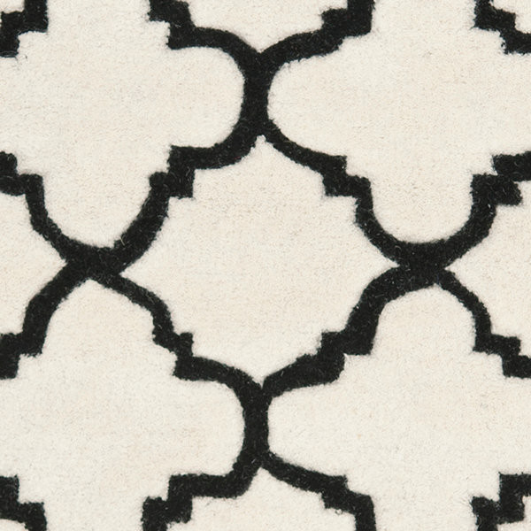 Safavieh Chatham Cht717A Ivory, Black Area Rug, 8'9" X 8'9" Square