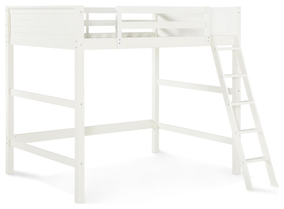 Carlson Full Size Loft Bed, White