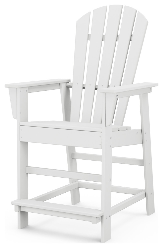 Polywood South Beach Counter Chair Beach Style Outdoor Bar Stools