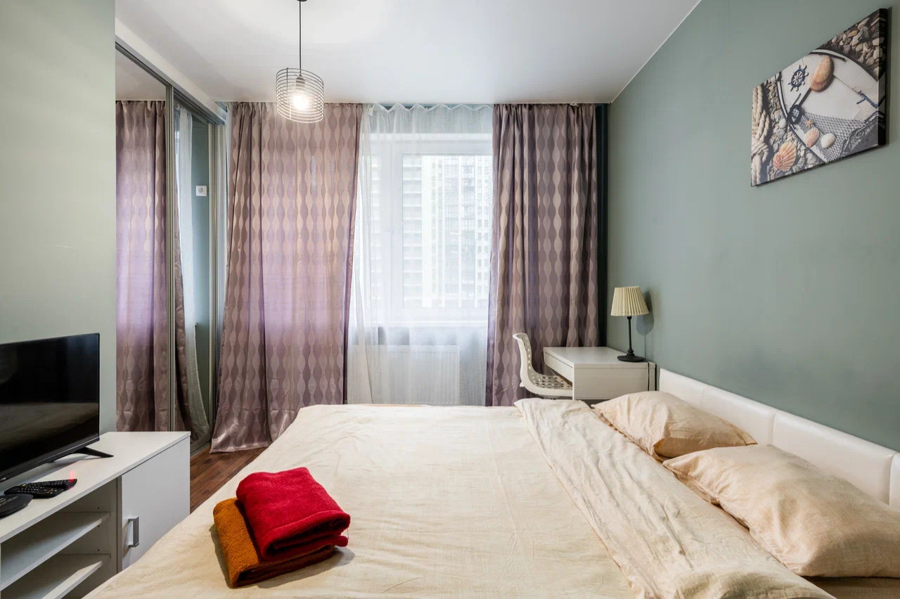 Хоумстейджинг квартиры для посуточной аренды в ЖК "Город"