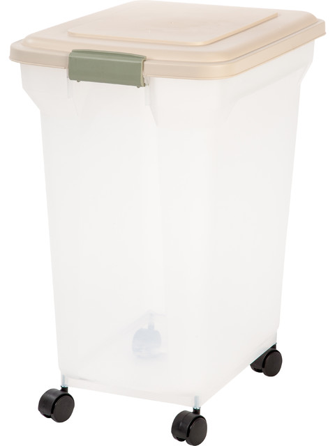 55 Quart Airtight Pet Food Container Almond Contemporary 55 Quart Airtight Pet Food Container Almond Contemporary Storage Containers