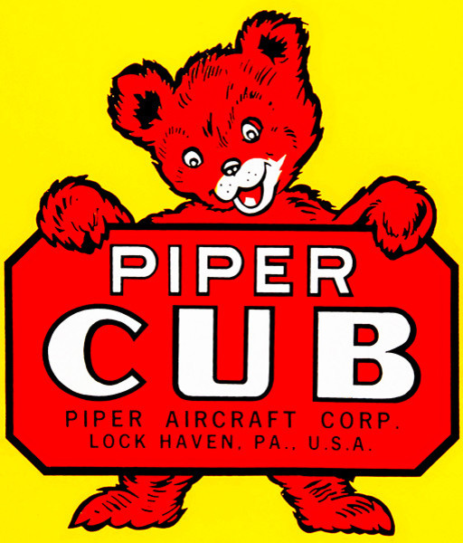 Piper Cub, 1940's, Piper Aircraft Corporation, Promotional Poster 13"x19"