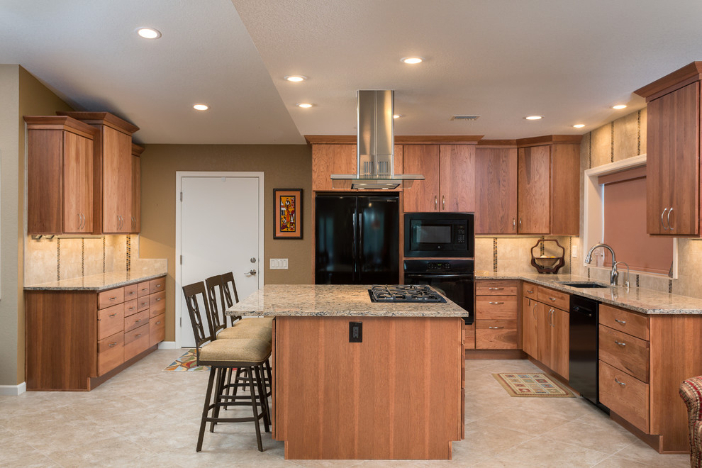 Example of a transitional kitchen design in Phoenix