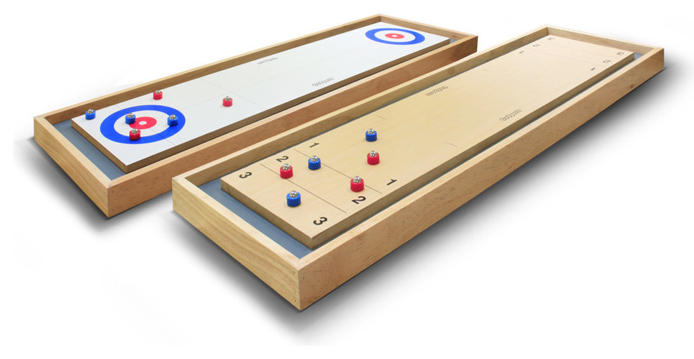 Shuffleboard and Curling 2 in 1 Board Game Contemporary Board Games