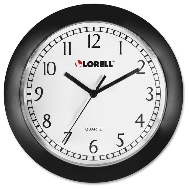 Lorell Round Profile Wall Clock, Quartz Contemporary Wall Clocks