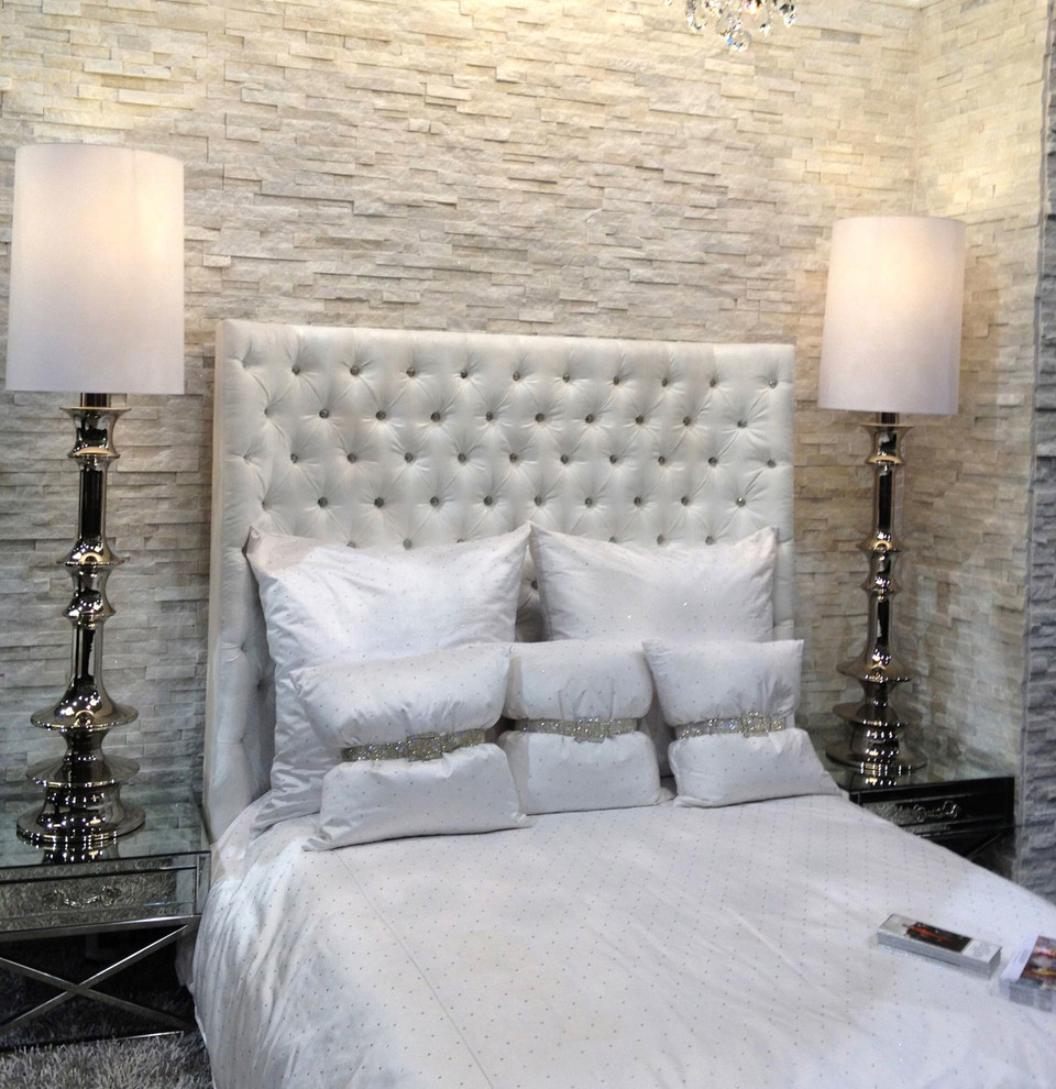 Design ideas for a contemporary bedroom in Edmonton.