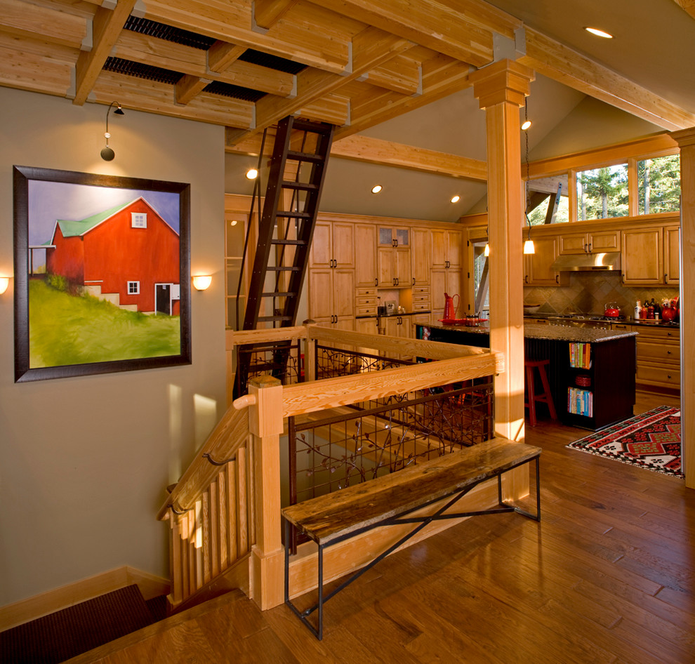 Kitchen - rustic kitchen idea in Seattle