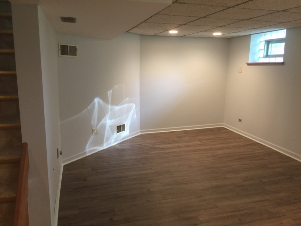 After - Dark Basement Transformation