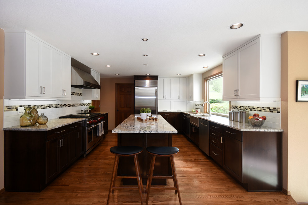 Inspiration for a transitional kitchen remodel in Seattle