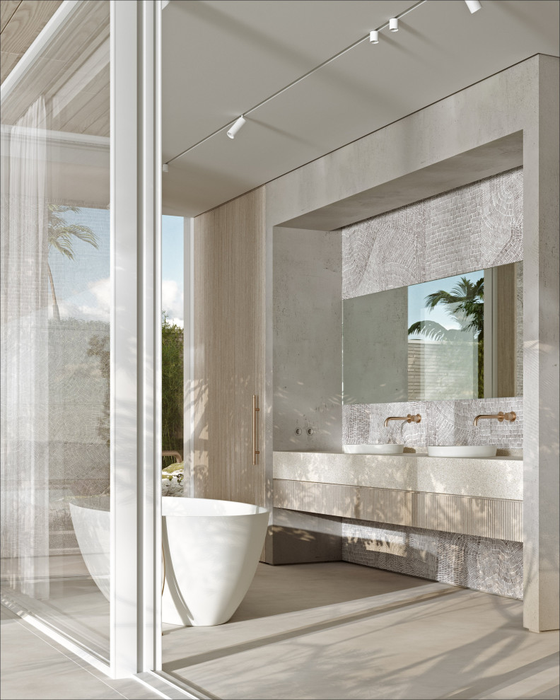 Ванна ALDA и раковины MAREA в дизайн-проекте ванной комнаты