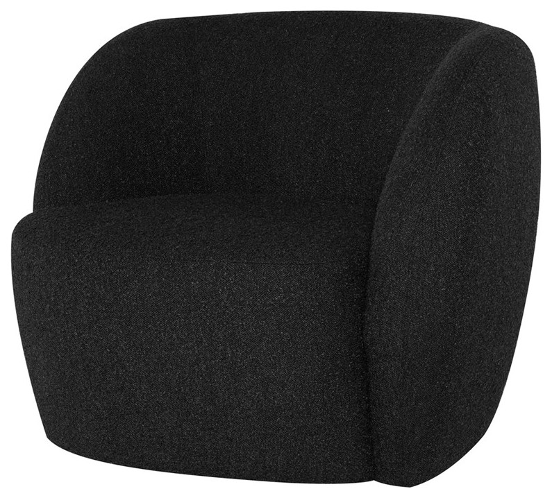 Maida Occasional Chair Licorice Boucle Modern Living Room Chairs