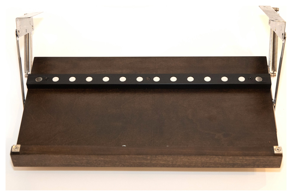 The Drop Block Walnut Finish Steak/Paring Knife Storage Unit