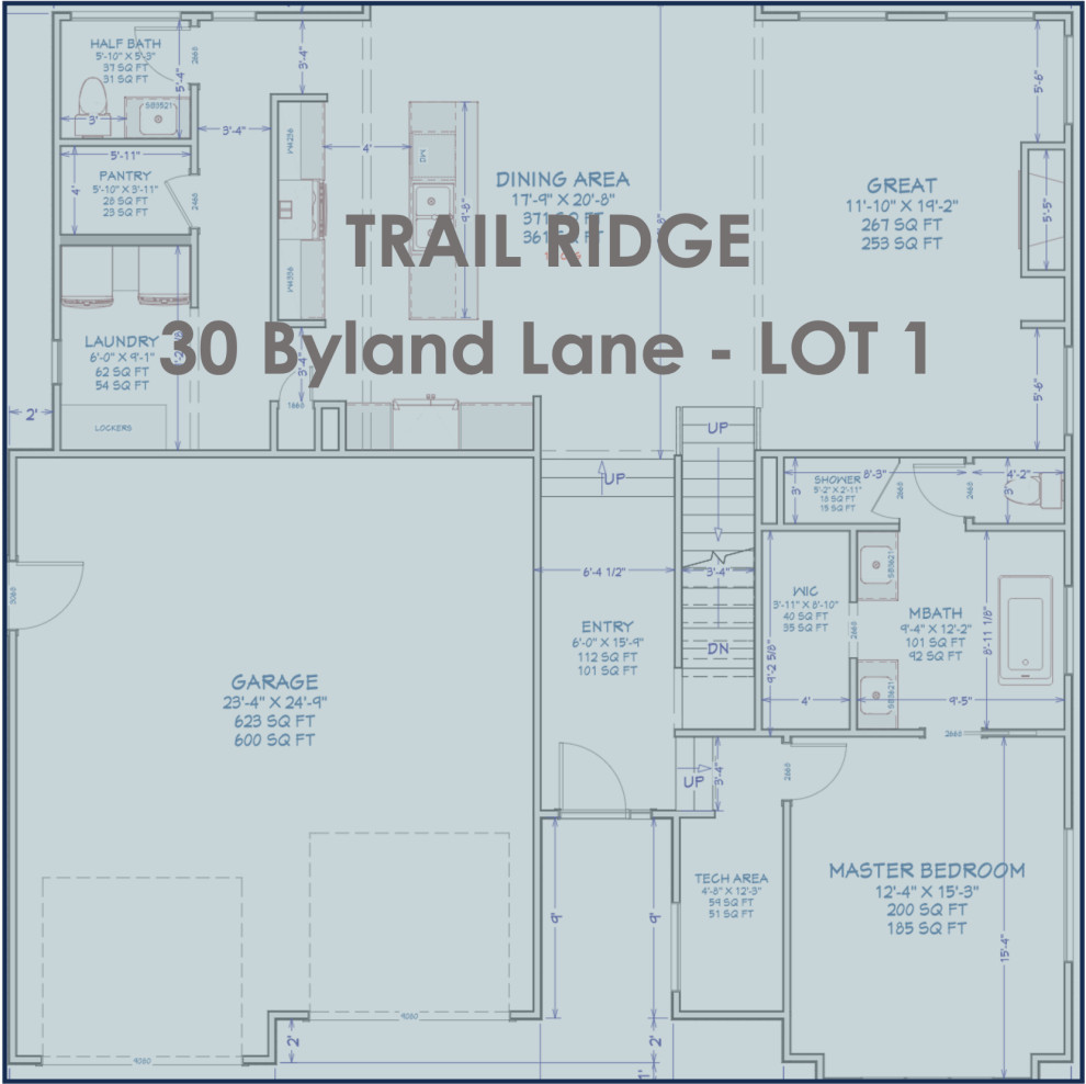 TRAIL RIDGE SUBDIVISION - 38 LOTS