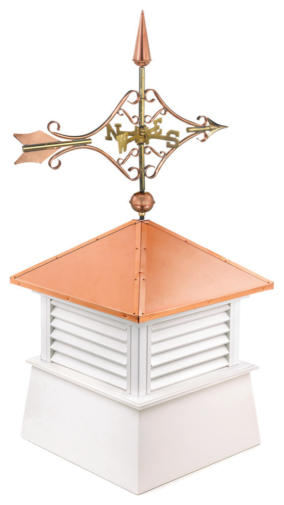 26" Square Manchester Vinyl Cupola with Cottage Eagle by Good