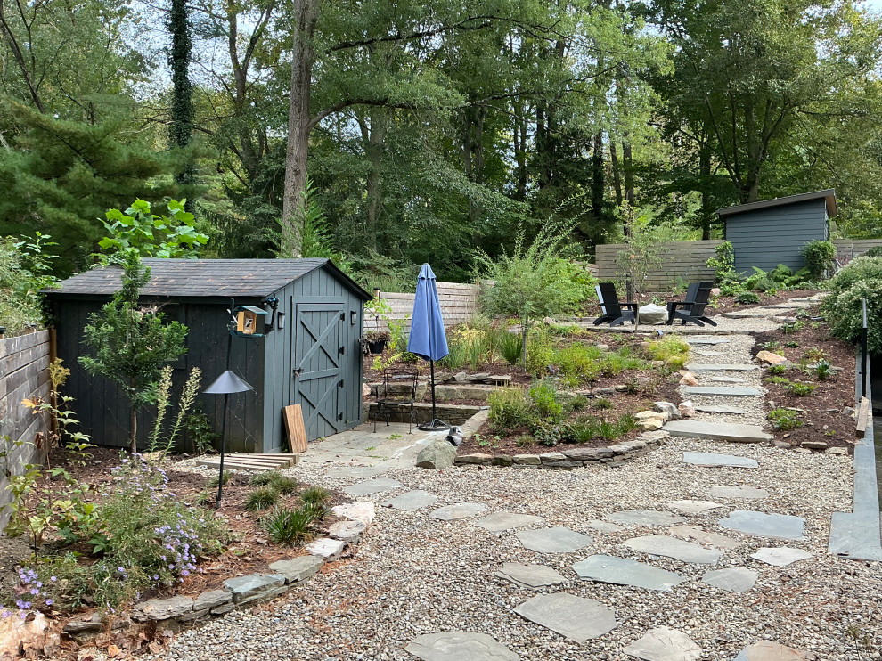 Conservation and rain gardens landscape