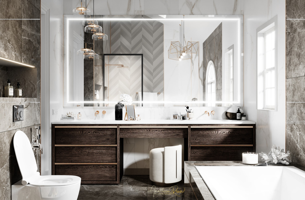 Дизайн проект ванной комнаты "Готовы к выходу из карантина"