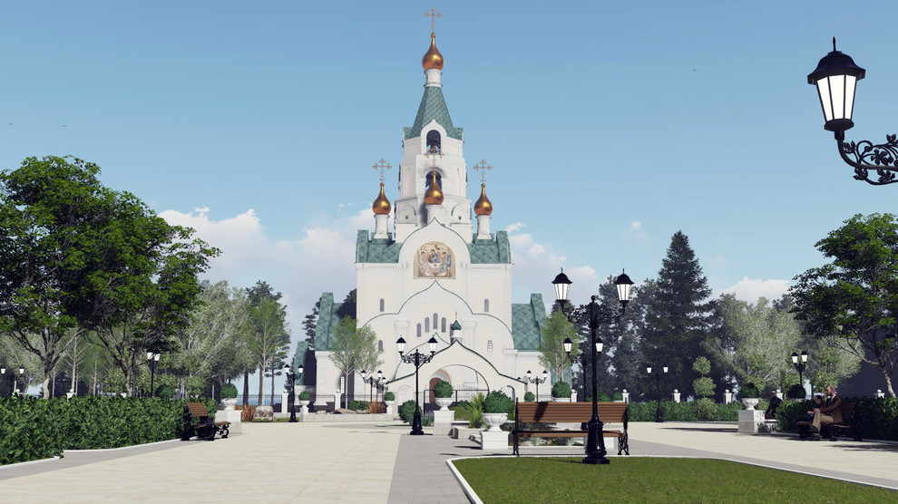 Проект городского сквера в г. Когалым, ХМАО