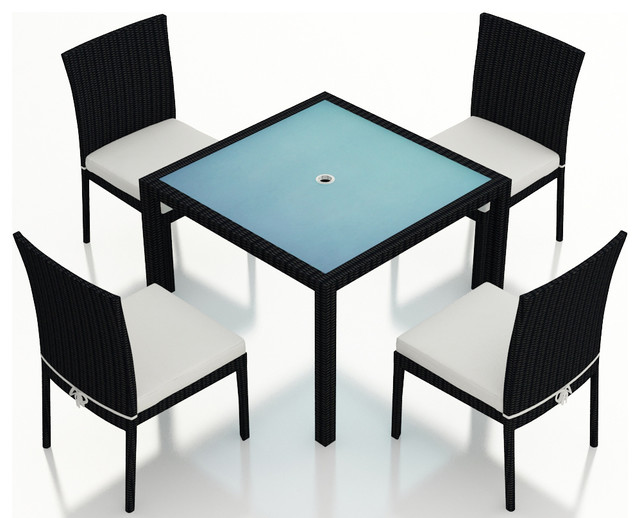 Urbana 5 Piece Outdoor Wicker Dining Set Tropical Urbana 5 Piece Outdoor Wicker Dining Set Tropical Sets By Patio Ions