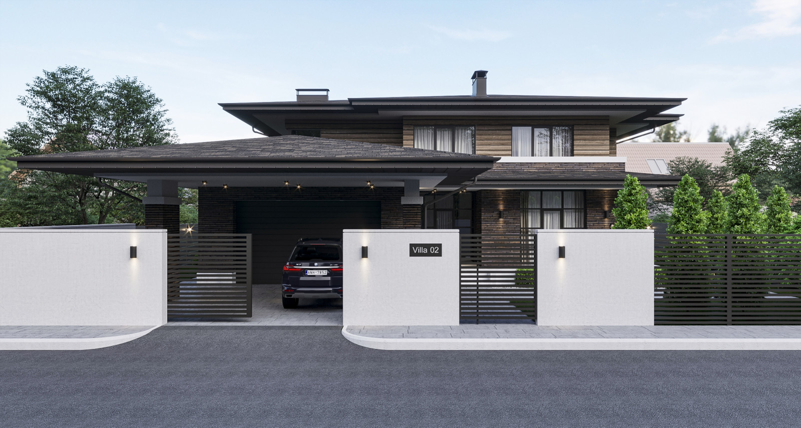 Проект дома в стиле прерий (Райта)