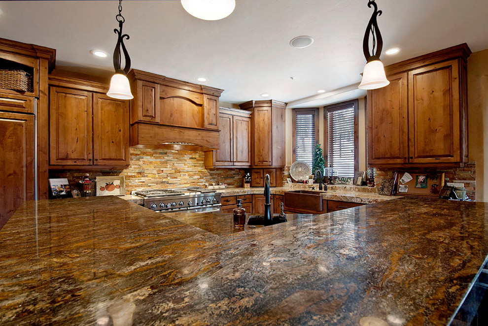 Traditional kitchen in Salt Lake City.