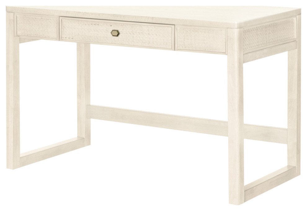 Sawyer White Cane Desk Tropical Desks And Hutches by Legacy