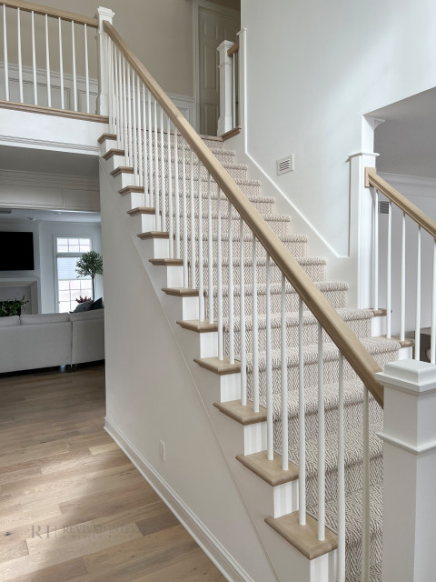 White Oak and White Staircase - Transitional - Staircase - Other - by ...