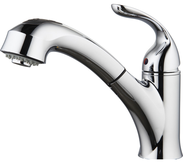 Peridot 8 Single Handle Pull Out Kitchen Faucet Chrome