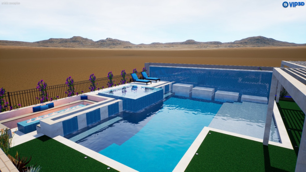 Scottsdale modern pool design