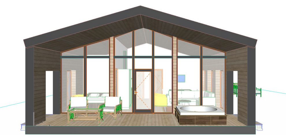 Проект гостевого дома в стиле барнхауз