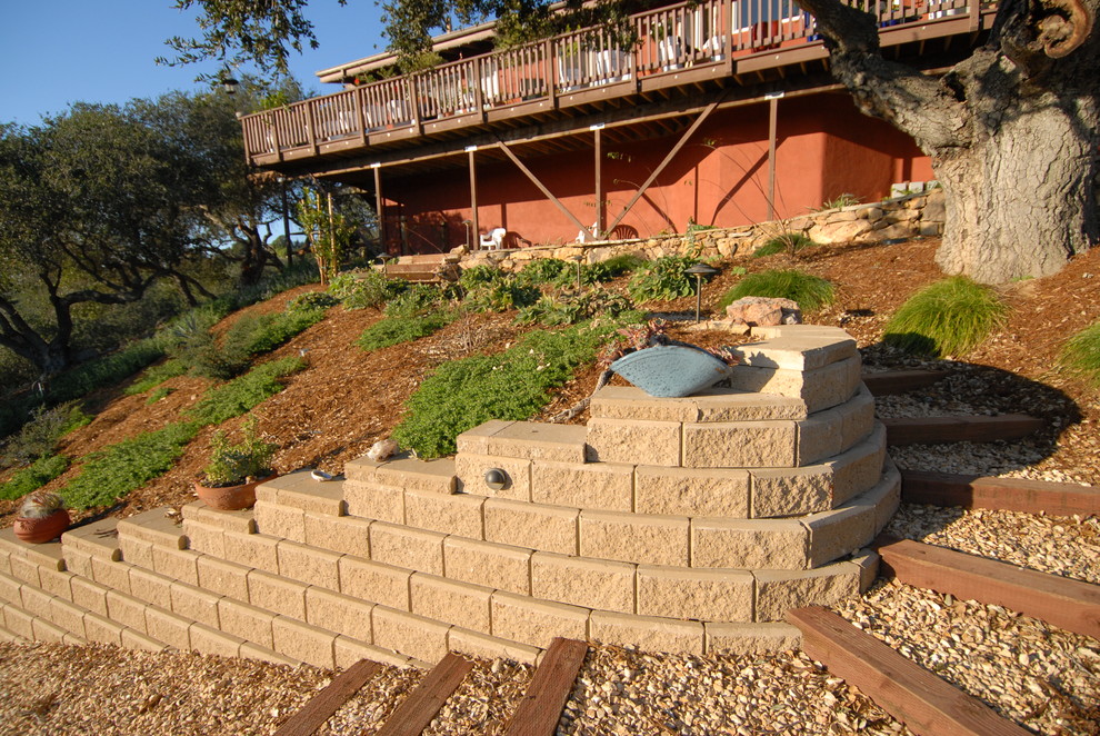 Design ideas for an eclectic garden in San Luis Obispo.