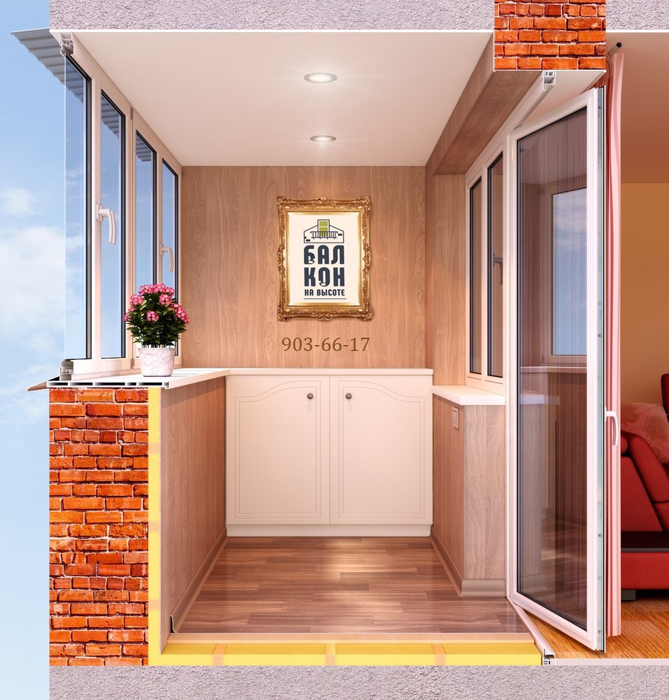 Отделка балкона под ключ