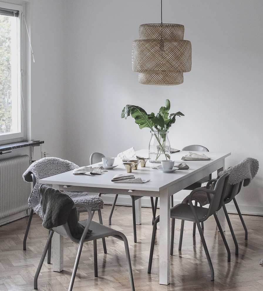 Design ideas for a scandinavian dining room in Other.