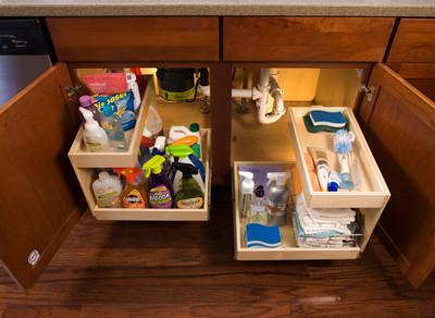 Pull Out Shelves with Risers