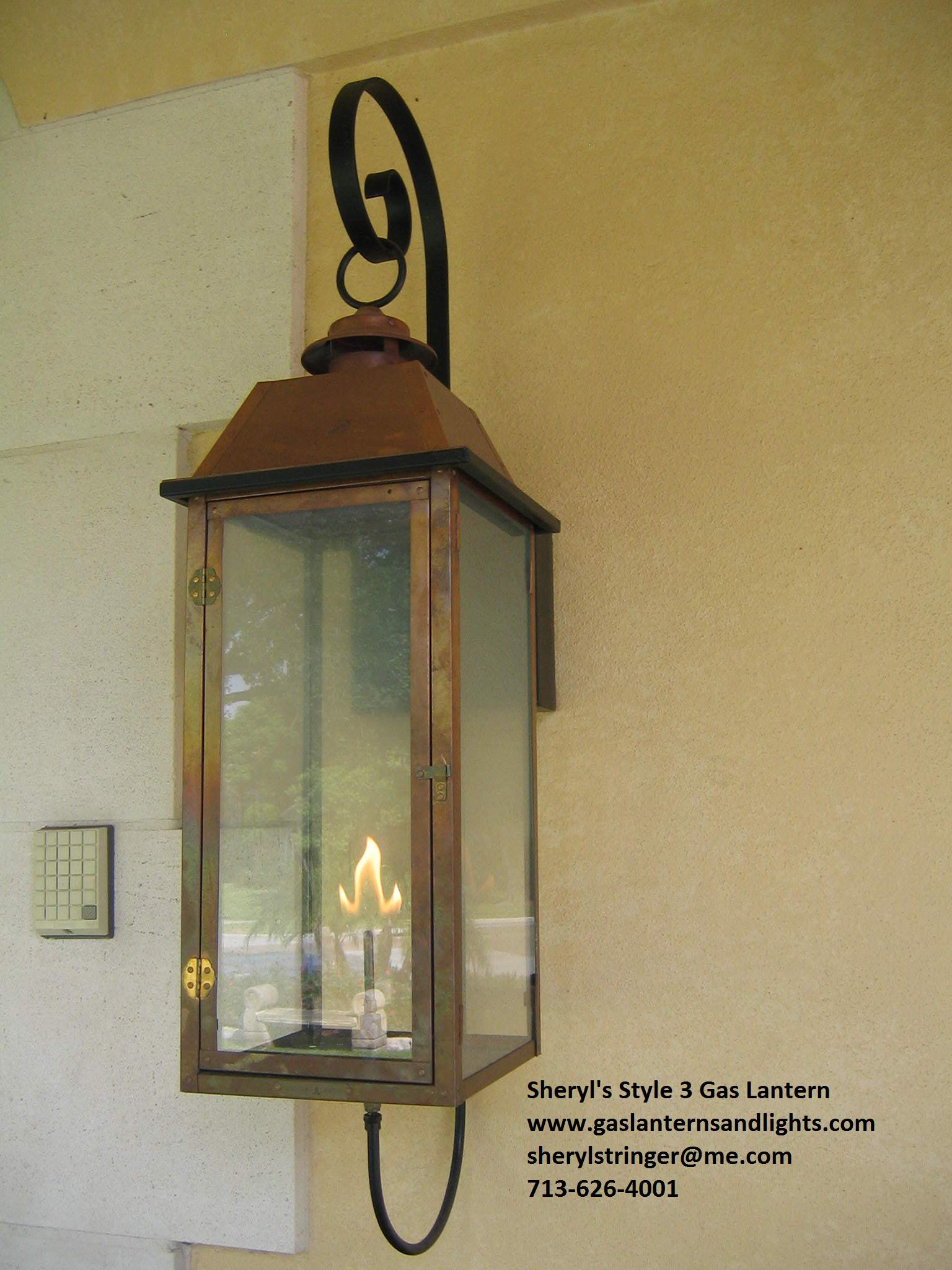 Sheryl's Style 3 Transitional Gas Lantern