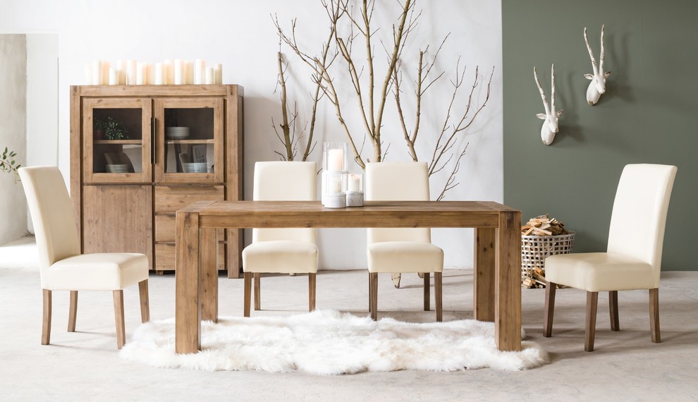 Inspiration for a Scandi dining room in Dublin.