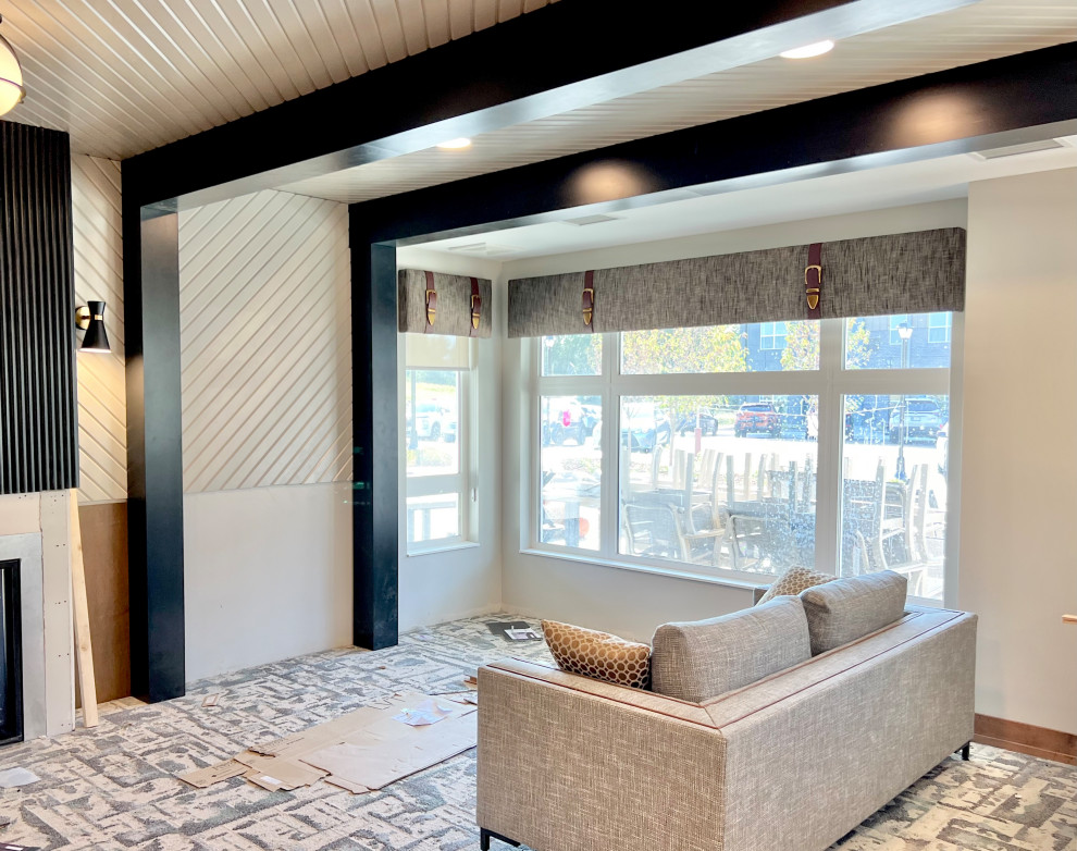 Custom Cornice Boards with Belt Trim