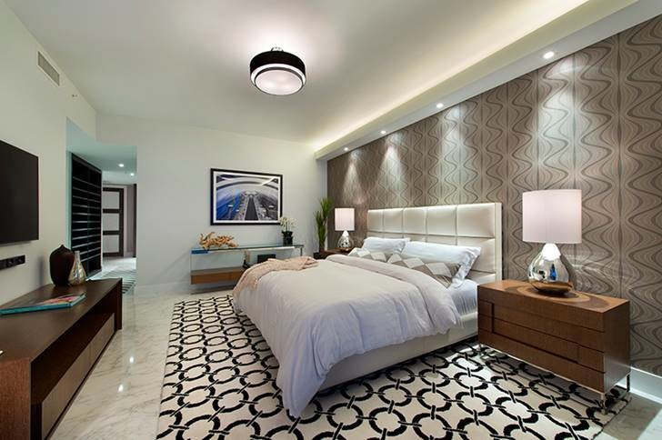 Inspiration for a transitional bedroom remodel in Miami