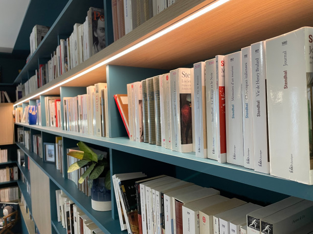 Conception d'une biblioth&egrave;que &agrave; Lyon modern-bokhyllor