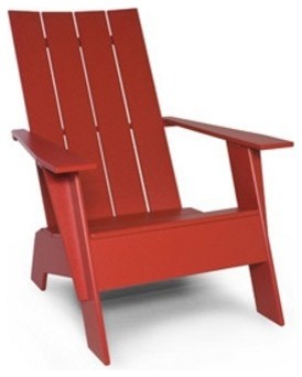 Loll | 4-Slat Standard Adirondack Chair, Flat