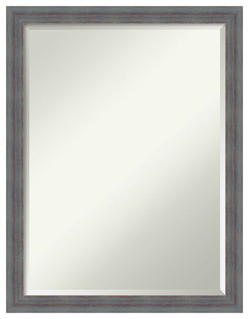 Bathroom Mirror, Grey Rustic Farmhouse Bathroom Mirrors by Amanti