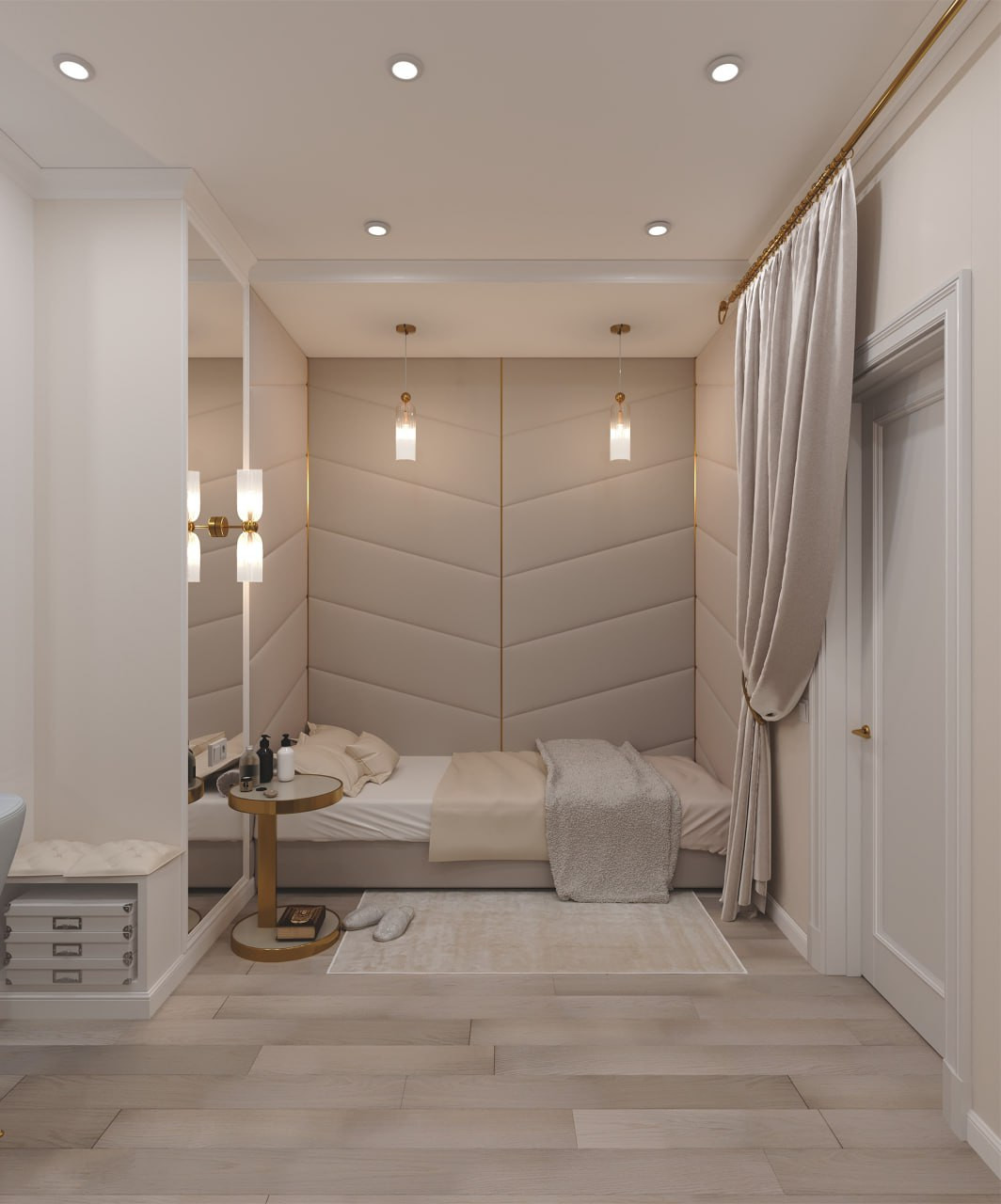 Мягкий интерьер  с деталями.