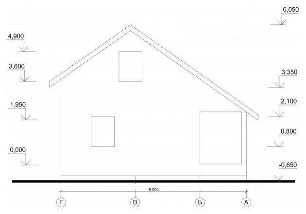 Каркасный индивидуальный дом [015.14]