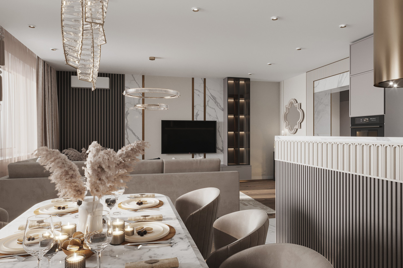 Дизайн двухкомнатной квартиры Парк 17